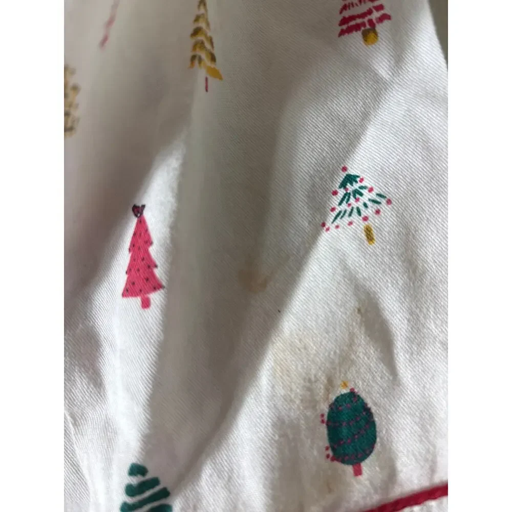 Boy's Petite Plume White Christmas Themed PJ Set Sz 5